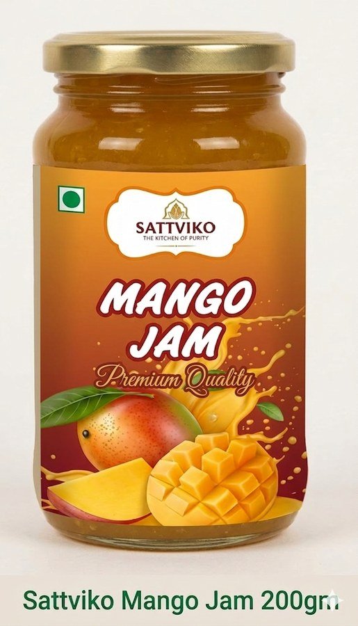 Sattviko Mango Jam jar