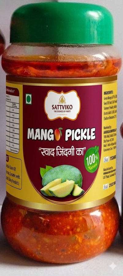 Sattviko Mango Premium Pickle jar