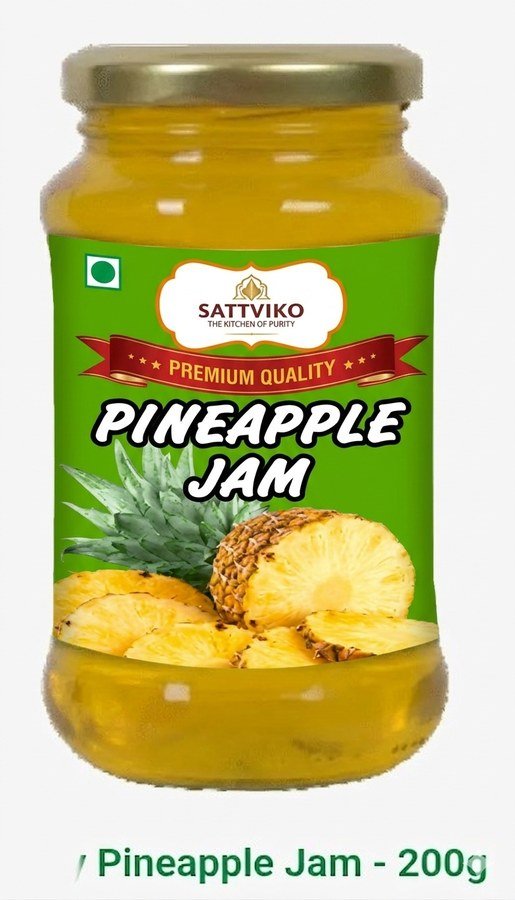 Sattviko Pineapple Jam jar