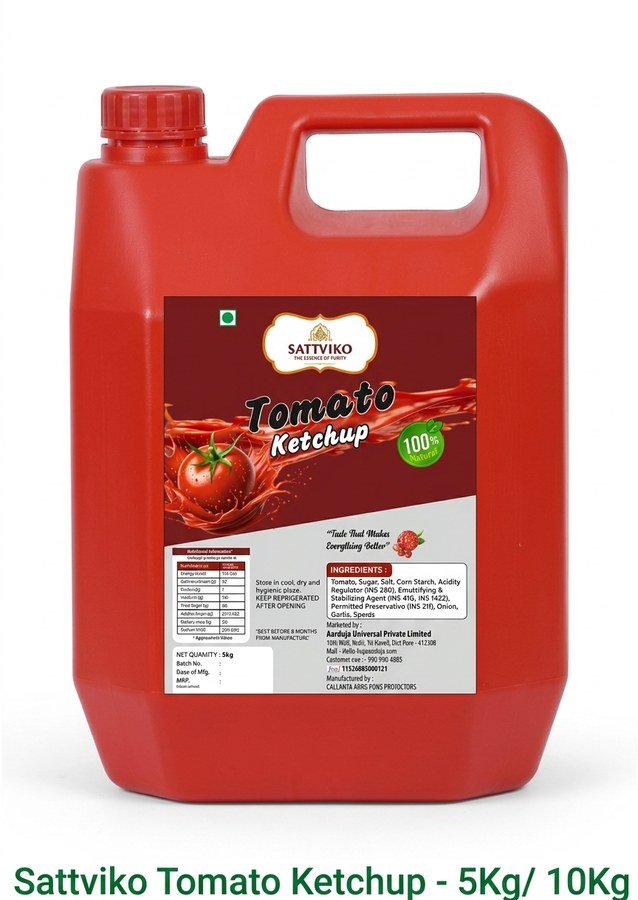 Sattviko Tomato Ketchup 5Kg bulk pack